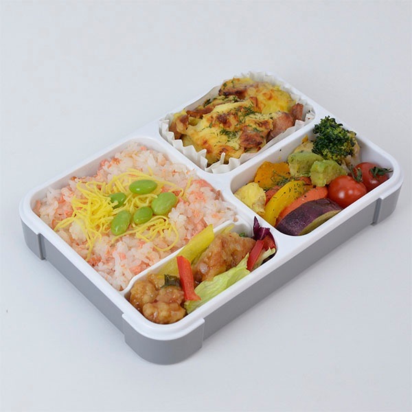 シービージャパン CB JAPAN dsk.pig 薄型弁当箱 フードマン600 クリアライトグレー