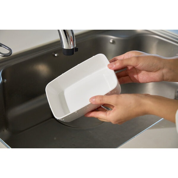 サンロクゴメソッド 365methods 毎日使いたい スルッと洗えるランチボックス 600ml ホワイト 4549351921979