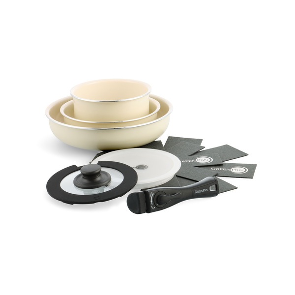 グリーンパン GREENPAN クリックシェフ セット8 クリームホワイト CC009791-104