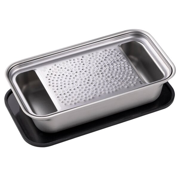 貝印 関孫六 オールステンレスおろし器 極目立て (受け皿付き) 000DH3358