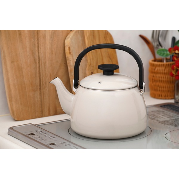 富士ホーロー コットンプラス ケトル2.5L グレージュ CTP-2.5K.GG