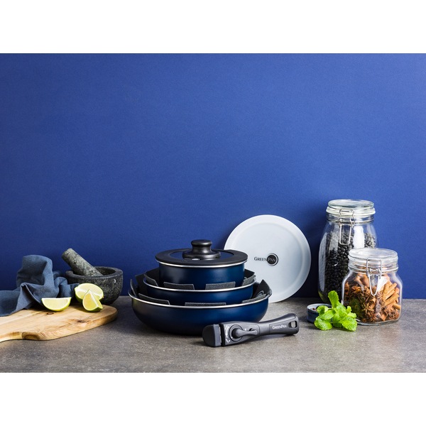 グリーンパン GREENPAN クリックシェフ セット8 オックスフォードブルー CC009792-104