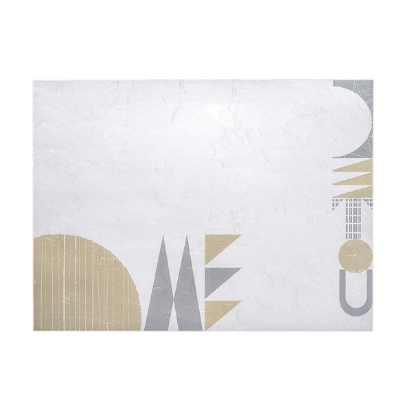 ランチョンマット5枚セット ハンドメイド ストライプとカラーオックス