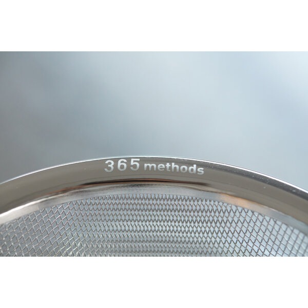 サンロクゴメソッド 365methods ガラスのようなボウル&ステンレスザル(平縁) 18cm 4549351930322