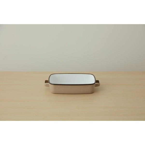 サンロクゴメソッド 365methods ホーローオーブンディッシュ 浅型M カフェオレ(ベージュ) YY-HM.BE