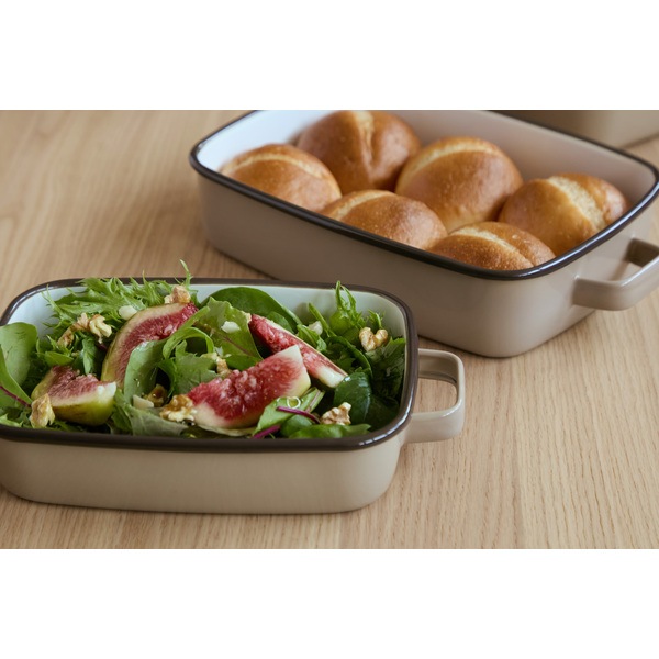 サンロクゴメソッド 365methods ホーローオーブンディッシュ 浅型M カフェオレ(ベージュ) YY-HM.BE