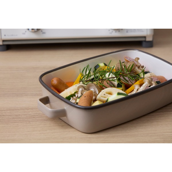 サンロクゴメソッド 365methods ホーローオーブンディッシュ 浅型M カフェオレ(ベージュ) YY-HM.BE