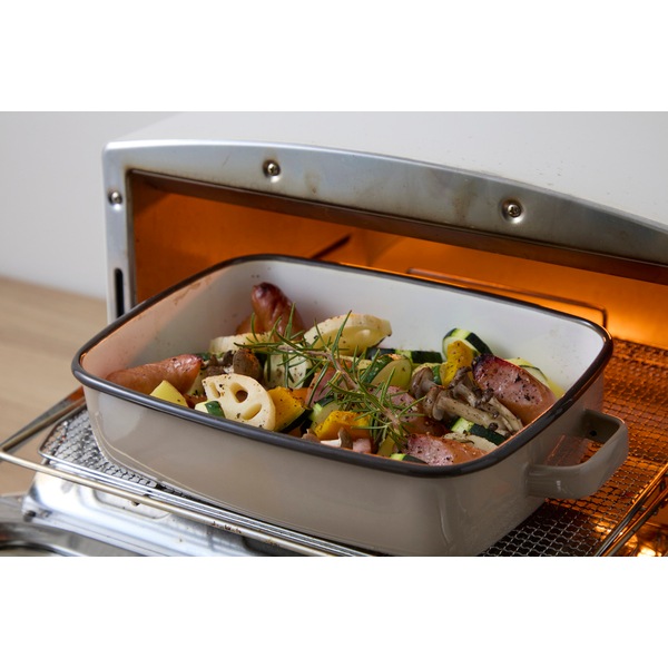 サンロクゴメソッド 365methods ホーローオーブンディッシュ 浅型M カフェオレ(ベージュ) YY-HM.BE