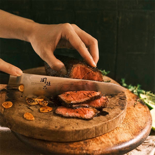 貝印 関孫六 ダマスカス 牛刀 180mm  000AE5204