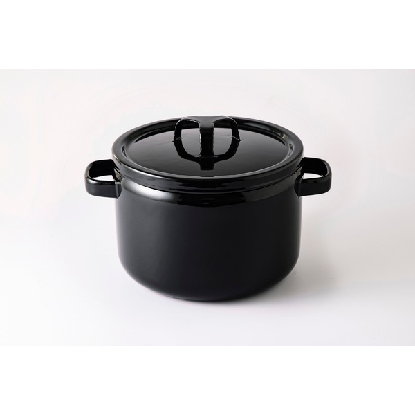 【お取り寄せ】富士ホーロー 匠 22cm深鍋 鉄黒 TKM-22W.BK