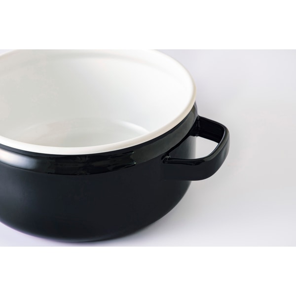 【お取り寄せ】富士ホーロー 匠 22cm深鍋 鉄黒 TKM-22W.BK