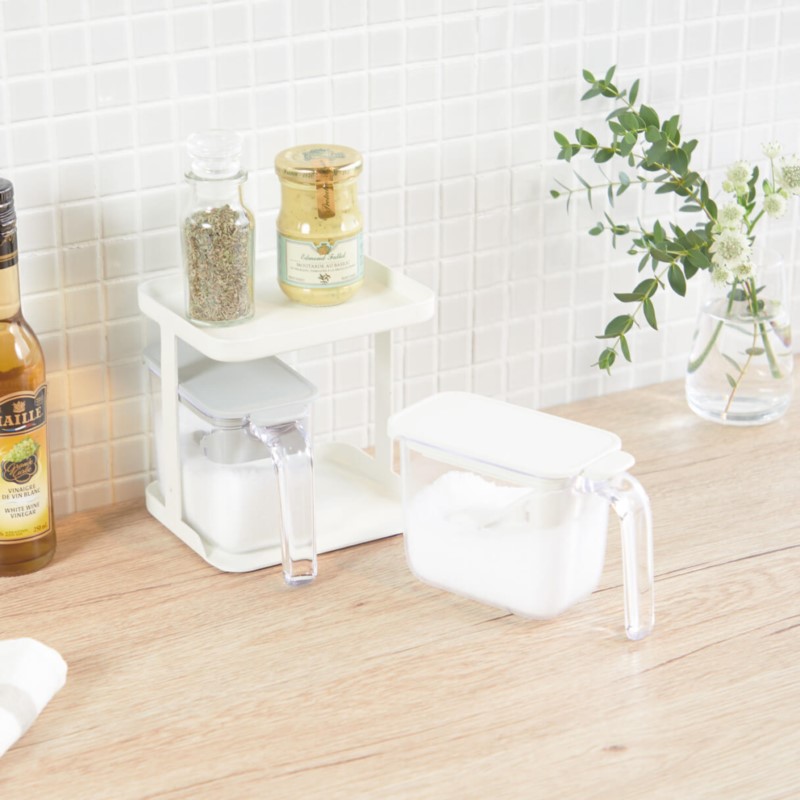 マーナ MARNA GOOD LOCK CONTAINER 調味料ラック ホワイト K749