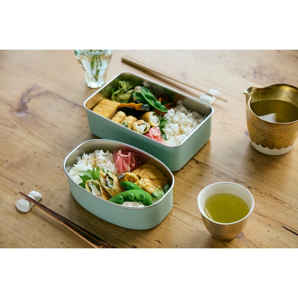 ののじ NONOJI ステンレス ランチボックス（オーバル） グリーン