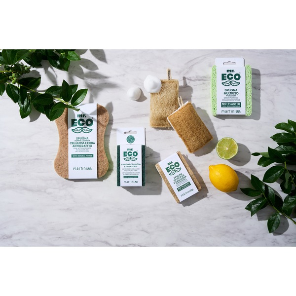 ミスターエコ mr.ECO セルロース&ファイバー（ハードタイプ）キッチンスポンジ(2個セット)  マティーニスパ 7227MRE