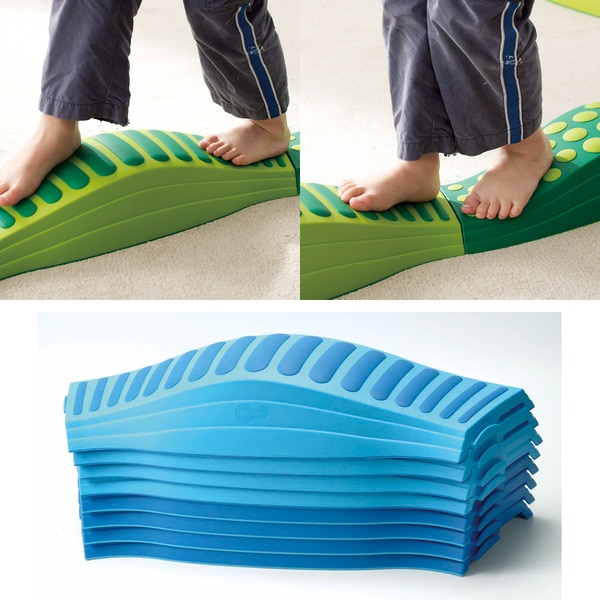 平均台 ウェイブバランス平均台（ブルー） 低床式平均台 スポーツ バランス遊具