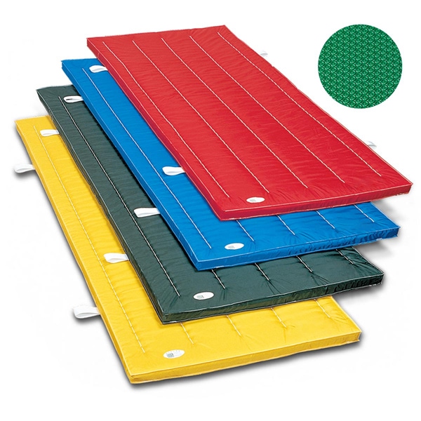 体操マット 学校 マット運動 滑り止め付 体育用マット ナイロンカラー 7042T 90×360×厚5 日本製 SGマーク付