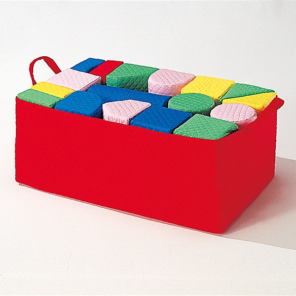 柔らかくて大きな積み木 汚れても洗える キルディブロックAセット(15cm基尺 30個組)