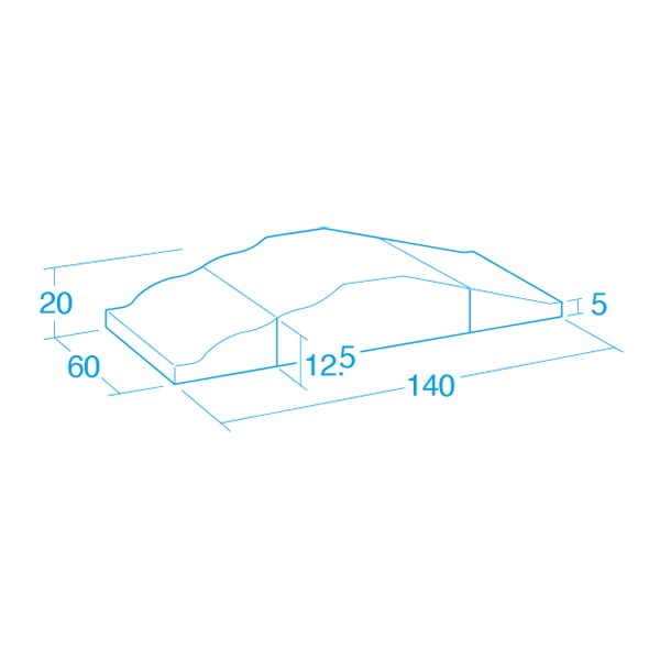 乳幼児のハイハイに お山をハイハイでのぼる・おりるなどが楽しめる ハイハイおやま・3つ折り
