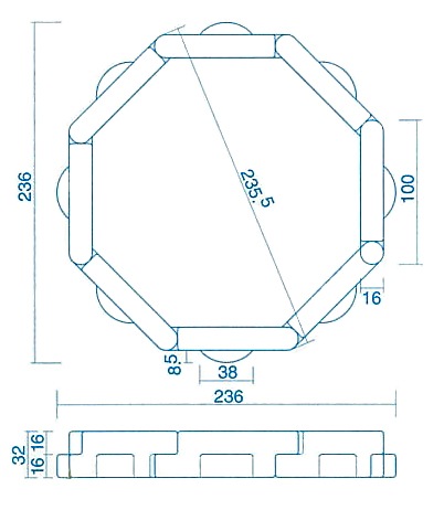 大きなボールプールサークル ハイパーサークル （ボールなし）