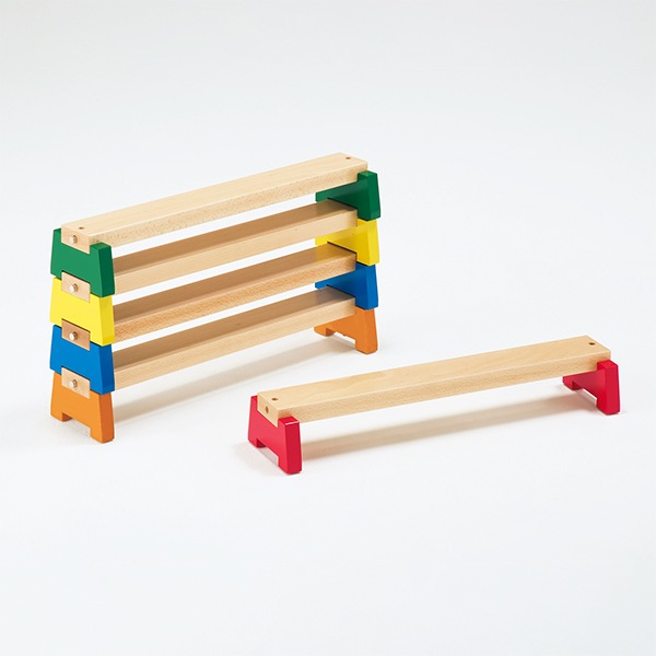 子どものバランス運動に コンパクトな平均台セット 室内用 カラー平均台(5本組)