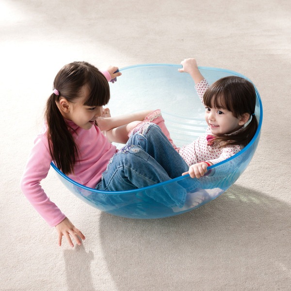 ボールでゆらゆら バランス感覚遊具 ロッキングボール・クリアー