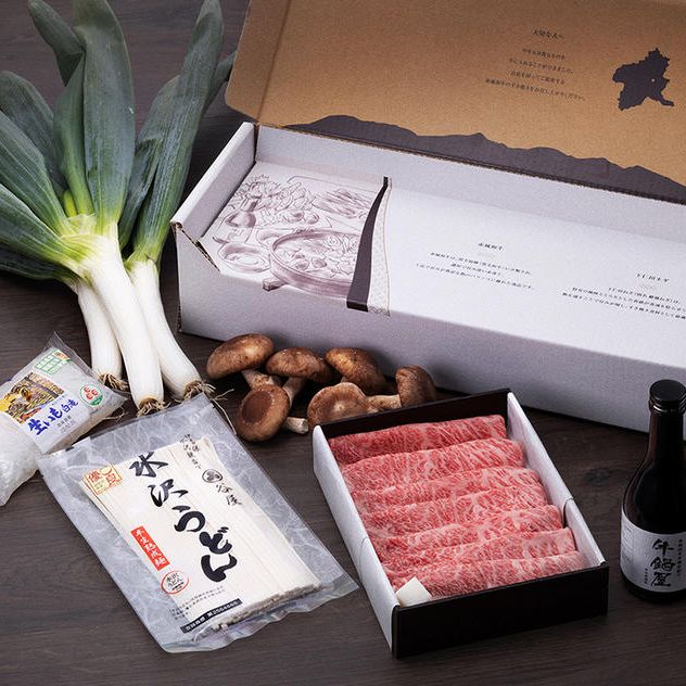 ＼冬季限定／ 赤城和牛と下仁田葱のすき焼セット 5～6人前