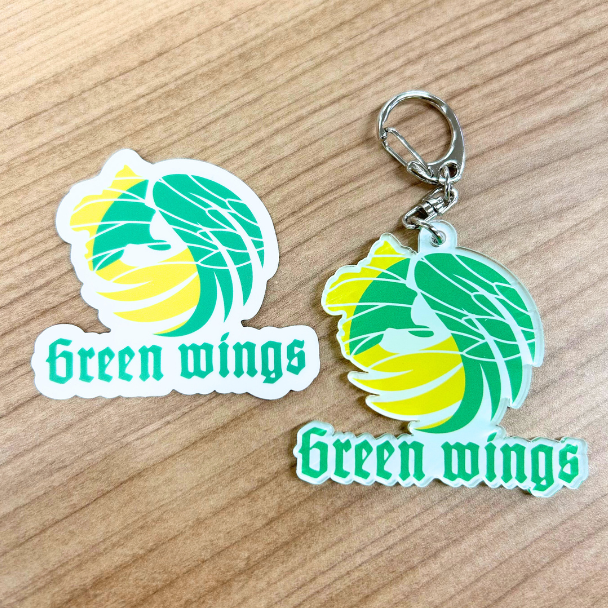 群馬グリーンウイングス公式 キーホルダー＆ステッカーフルセット