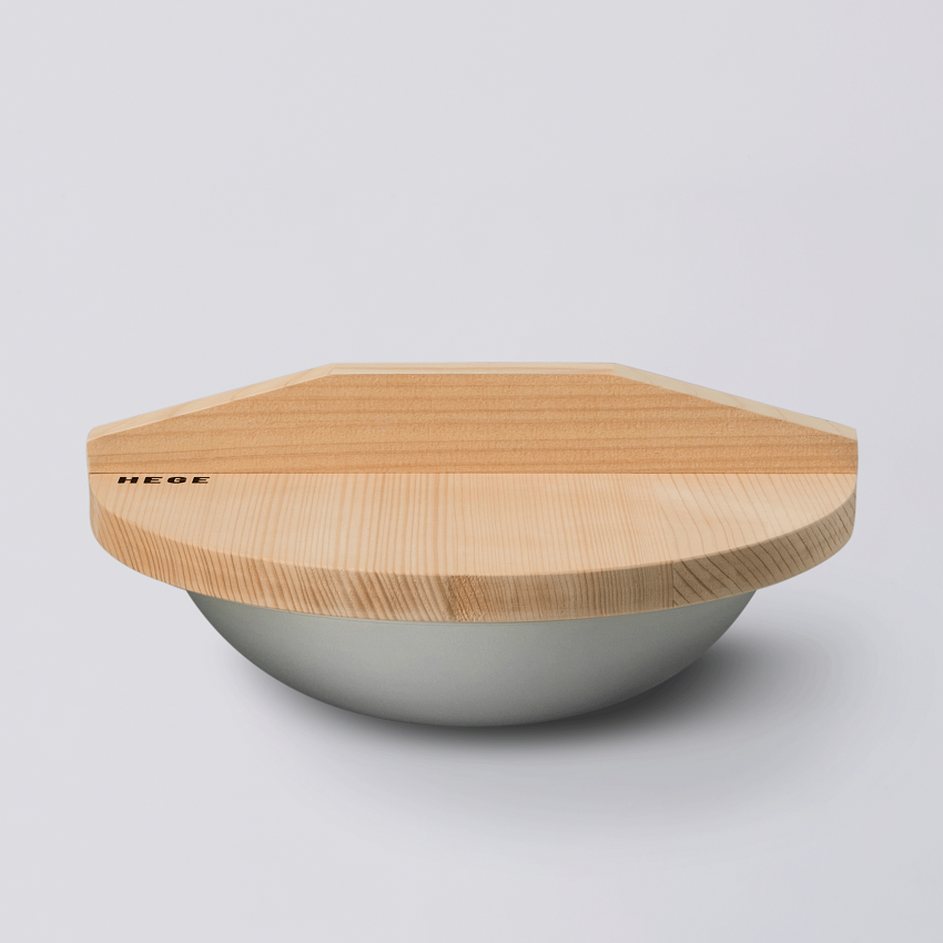 φ250直火鍋（木蓋付き）セット