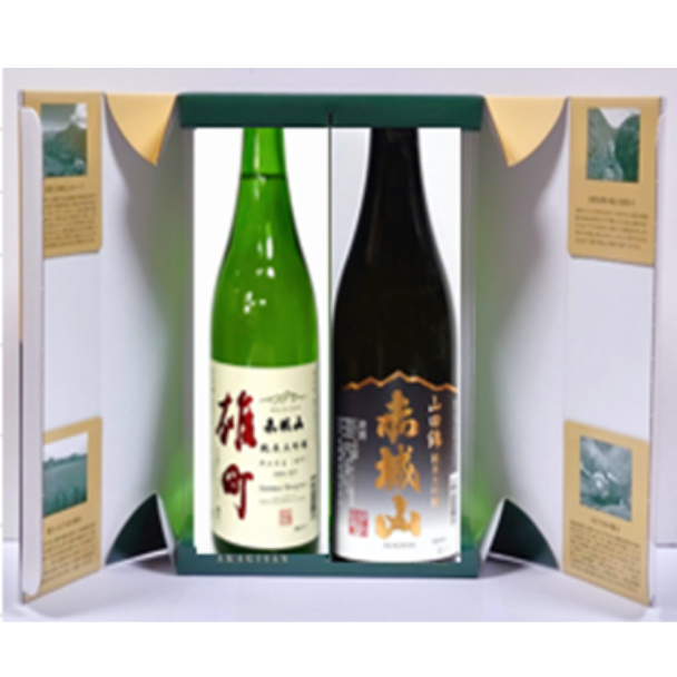 赤城山  純米大吟醸「山田錦」「雄町」2本セット（各720ml）　
