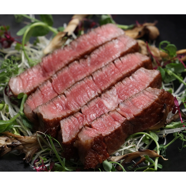 赤城和牛 赤身 霜降り 食べ比べステーキ(香味塩付き)　ヒレステーキ 100g×3枚、サーロインステーキ 300g