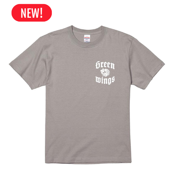 群馬グリーンウイングス公式 カジュアルロゴTシャツ（ライトグレー）