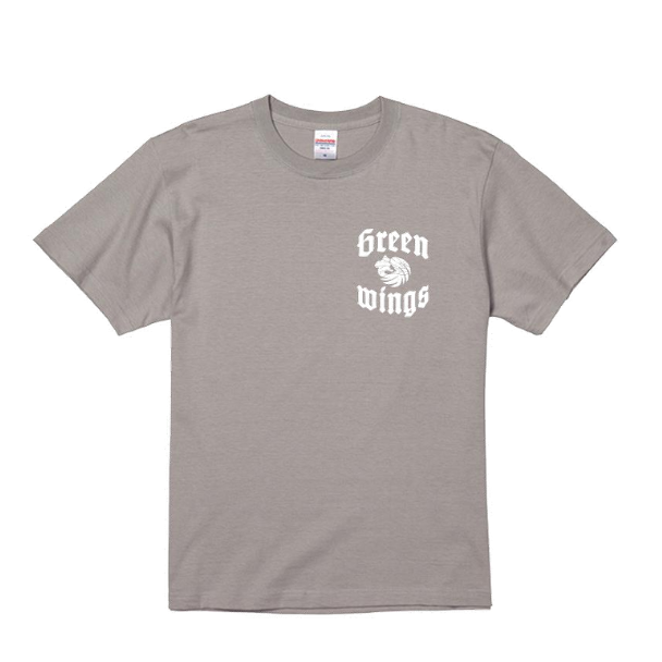 群馬グリーンウイングス公式 カジュアルロゴTシャツ（ライトグレー）