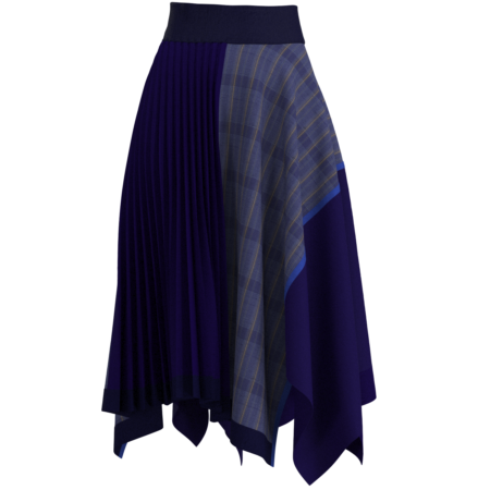 KIMONOニットアシンメトリックプリーツスカート　　　サイズ３
