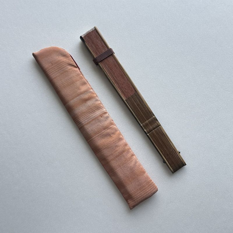 焼縁扇子セット（桜）