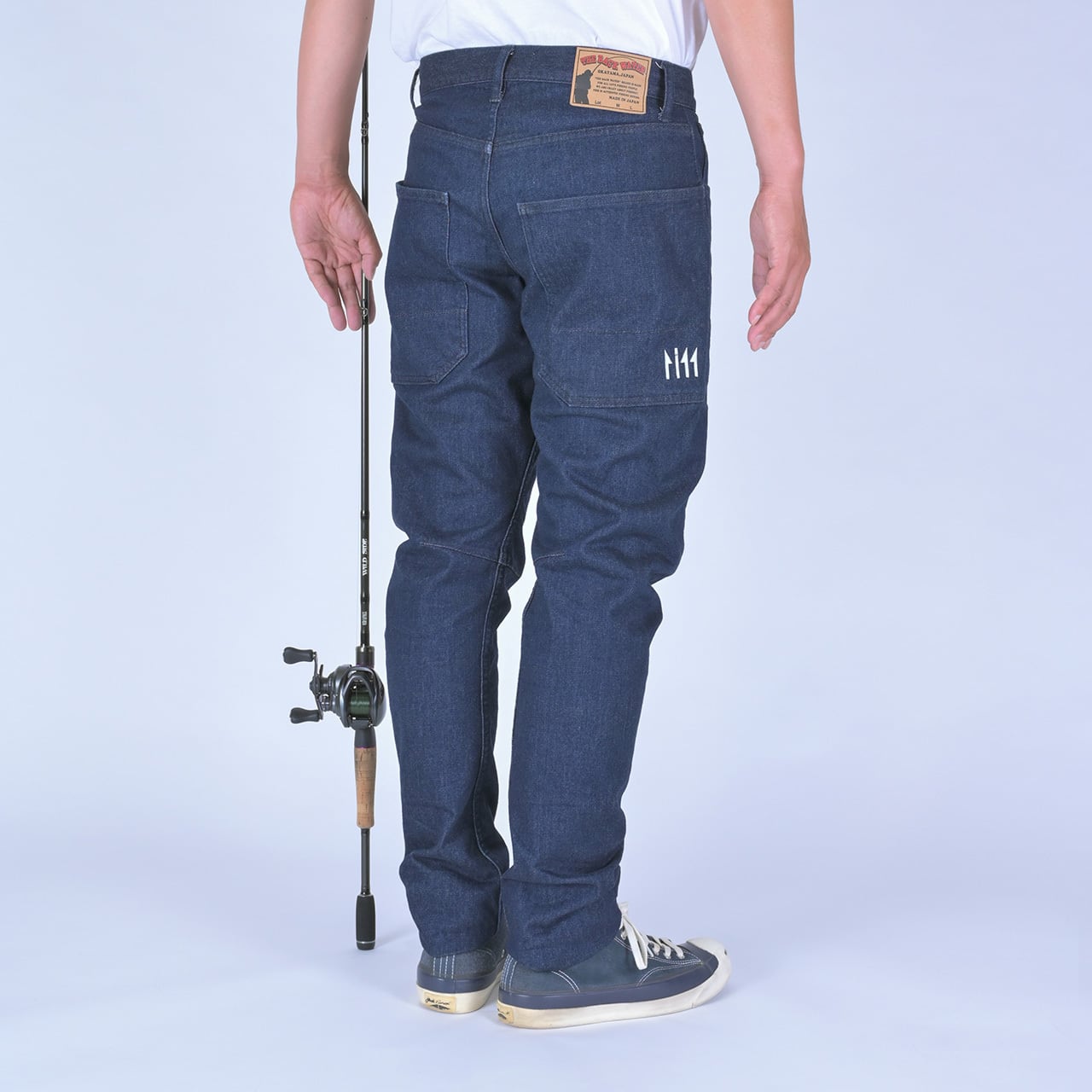 ���˲�Ŭ���ɿ�ǥ˥ࡡTHE BACK WATER AUTHENTIC FISHING DENIMS