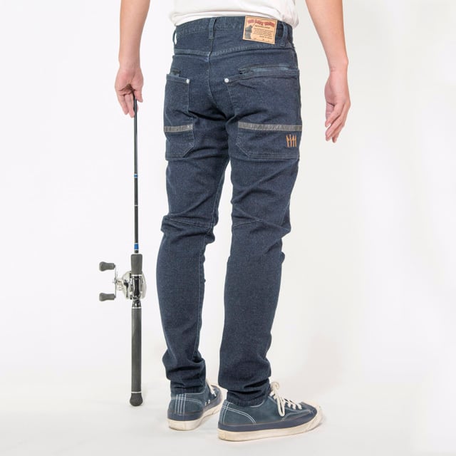 ���˲�Ŭ���ɿ�ǥ˥ࡡTHE BACK WATER AUTHENTIC FISHING DENIMS