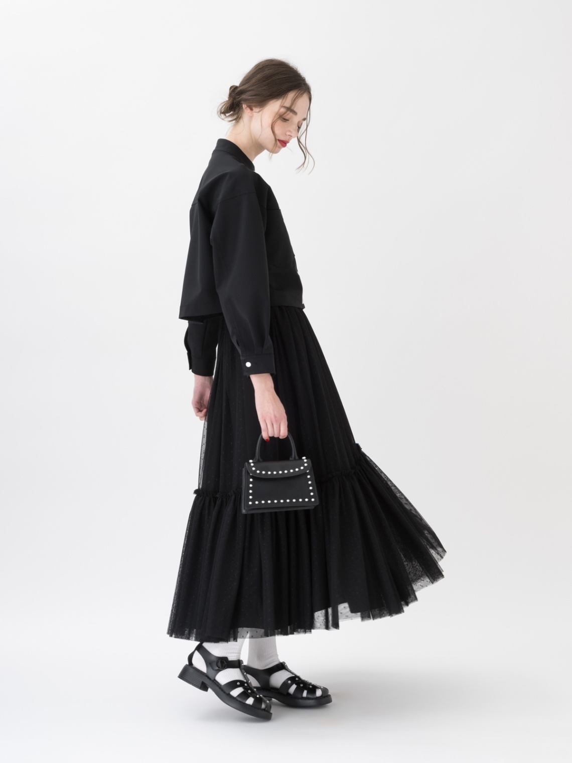 tsuru by mariko oikawa フレアロングスカート ツルバイマリコオイカワ