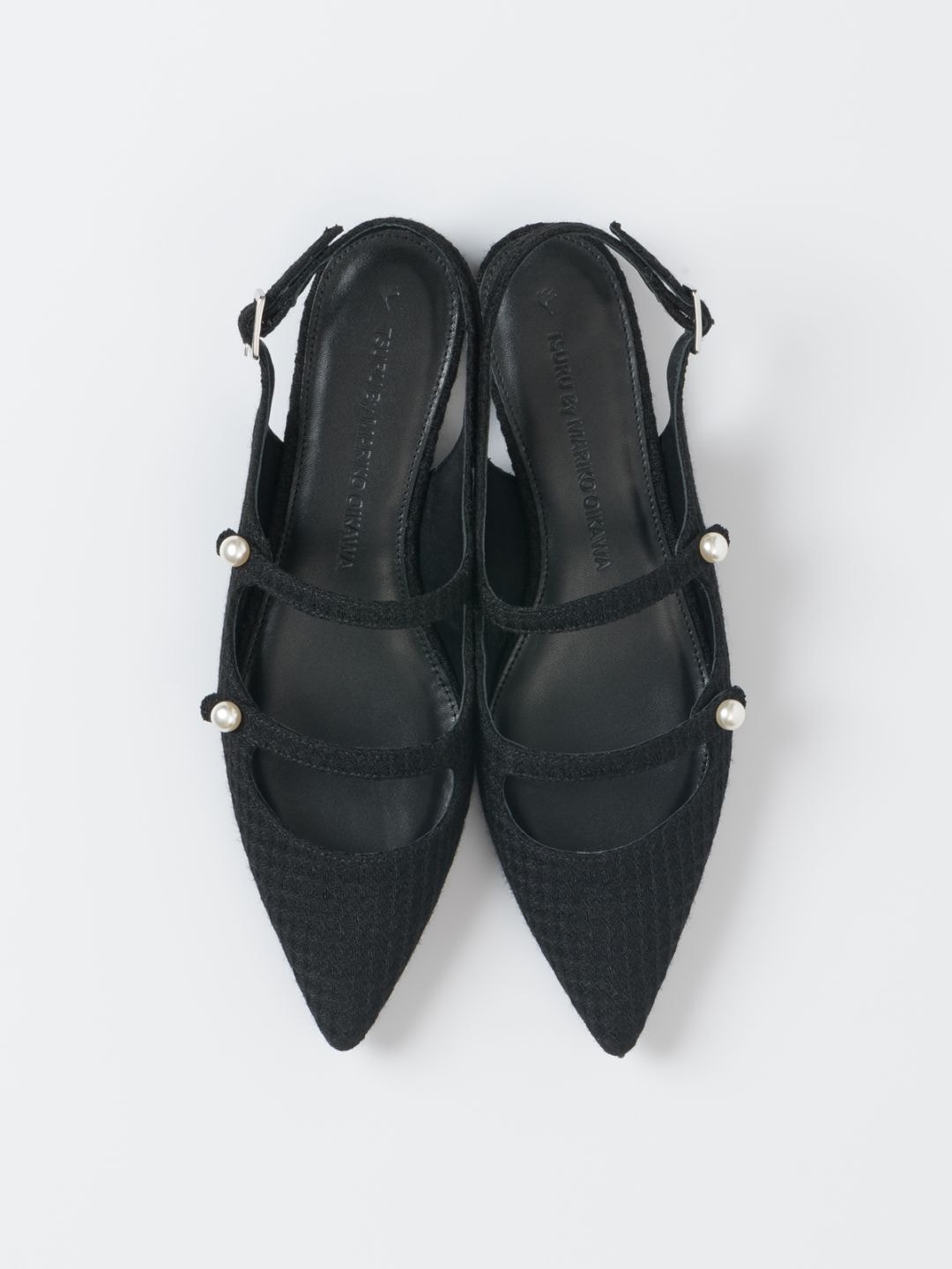 TSURU by MARIKO OIKAWA tasso 38サイズ 黒 FLATS|TSURU By MARIKO OIKAWA
