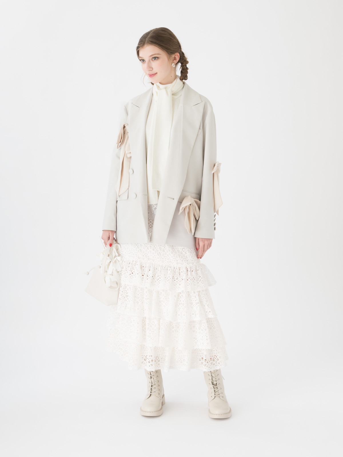 tsuru by marikooikawa♡新作新品　ツイードジレ　Rania TSURU By MARIKO OIKAWA 「Eleonore」
