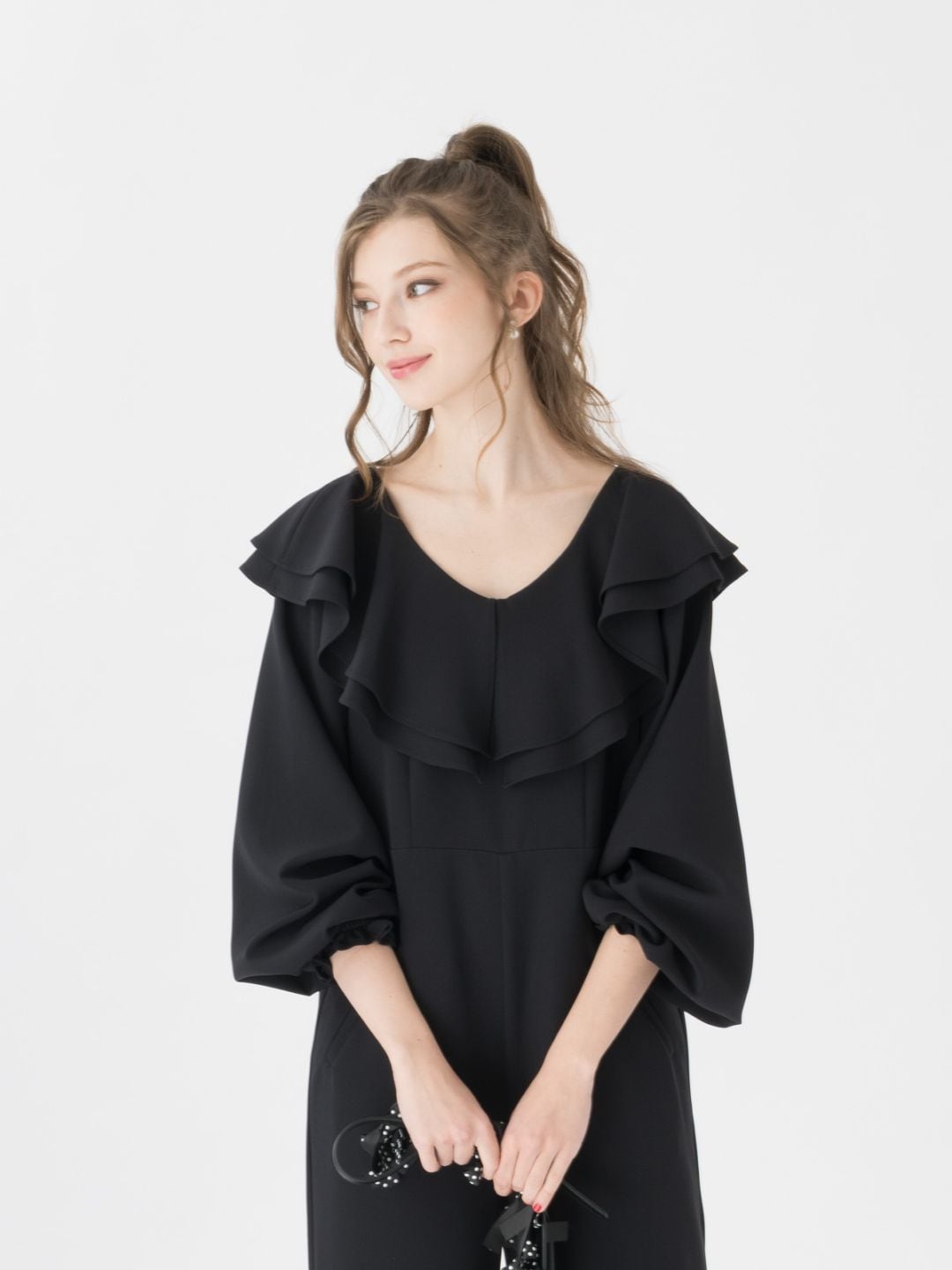 【一度着用】tsuru by mariko oikawa Laetitia 34 Letta KN―2253780excl伊勢丹新宿店別注カラー