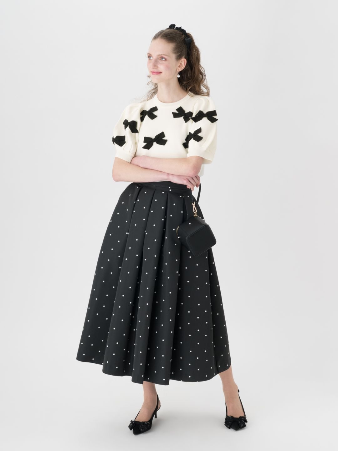 TSURU by MARIKO OIKAWA ドット柄ロングスカート COLLECTION|TSURU By MARIKO OIKAWA ONLINE STORE