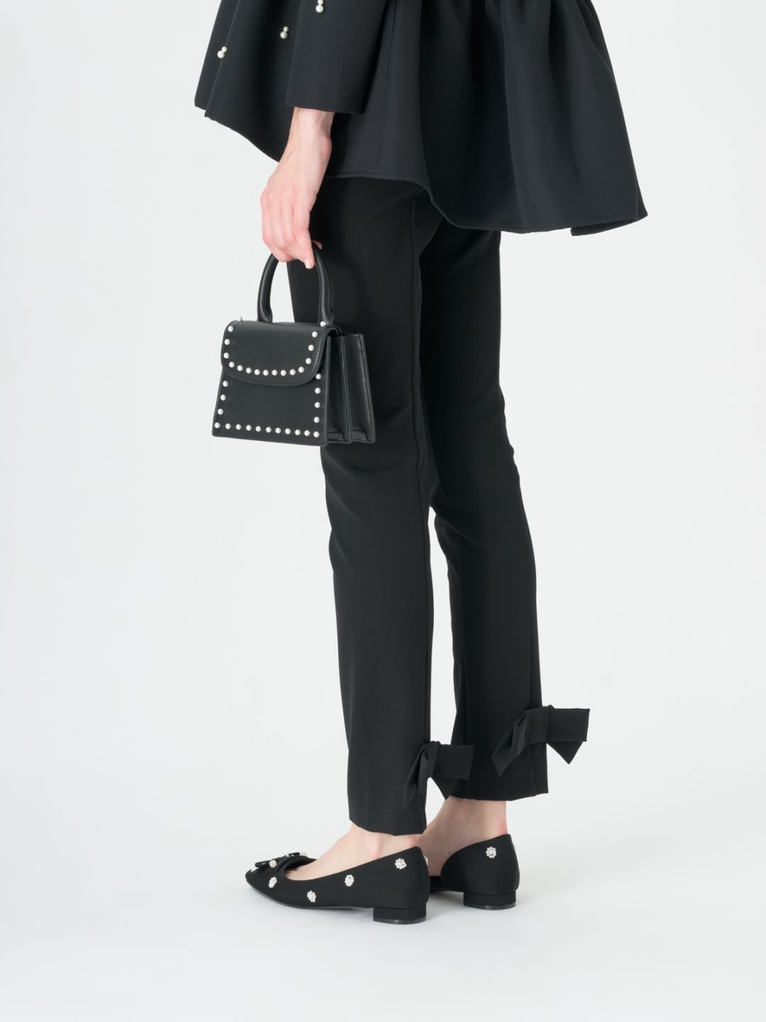 ツルバイマリコオイカワ　ブラックリボンパンツGinny サイズ36 Ginny＜ONLINE限定＞ | COLLECTION | TSURU By MARIKO OIKAWA