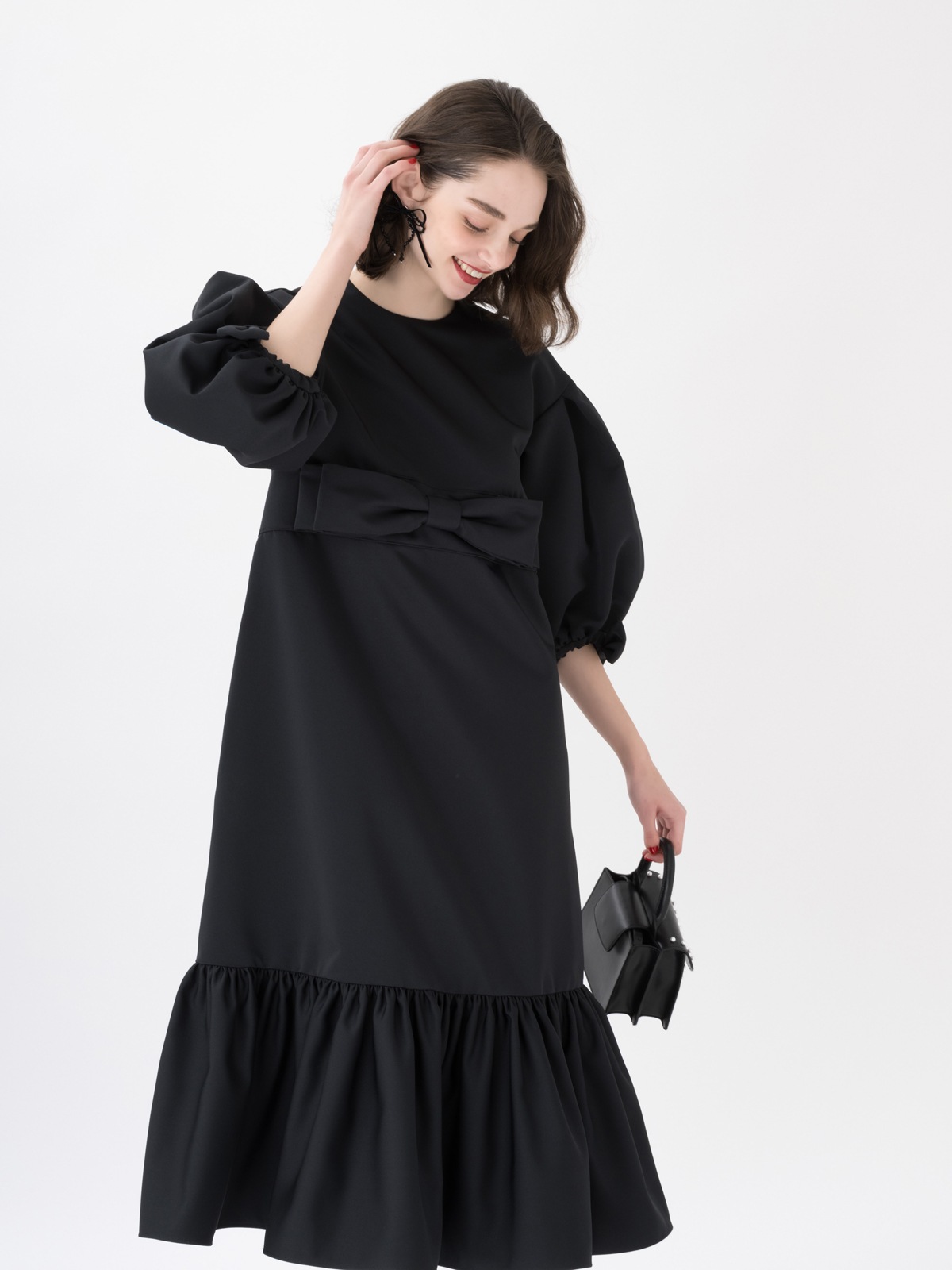 TSURU By MARIKO OIKAWA 2024ss Mulan ブラック