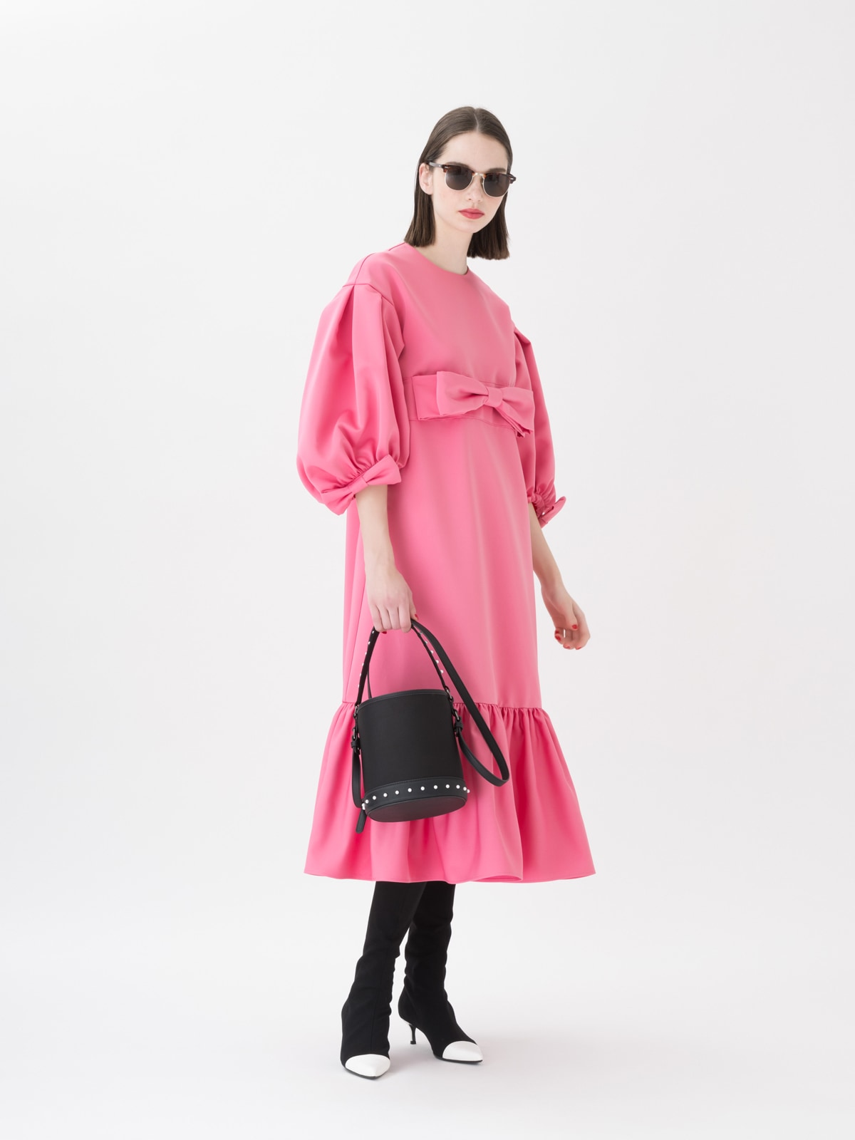 Tsuru by Mariko Oikawa♡セットアップ バイ ファッション TSURU By MARIKO OIKAWA ピンクレースセットアップ