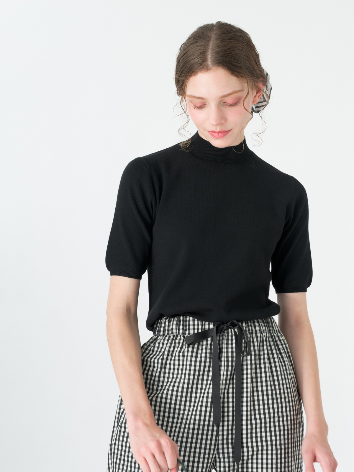 Tsuru by Mariko Oikawa 新作半袖ニット Léotard Léotard | ALL CLOTHES,TOPS | TSURU By MARIKO OIKAWA