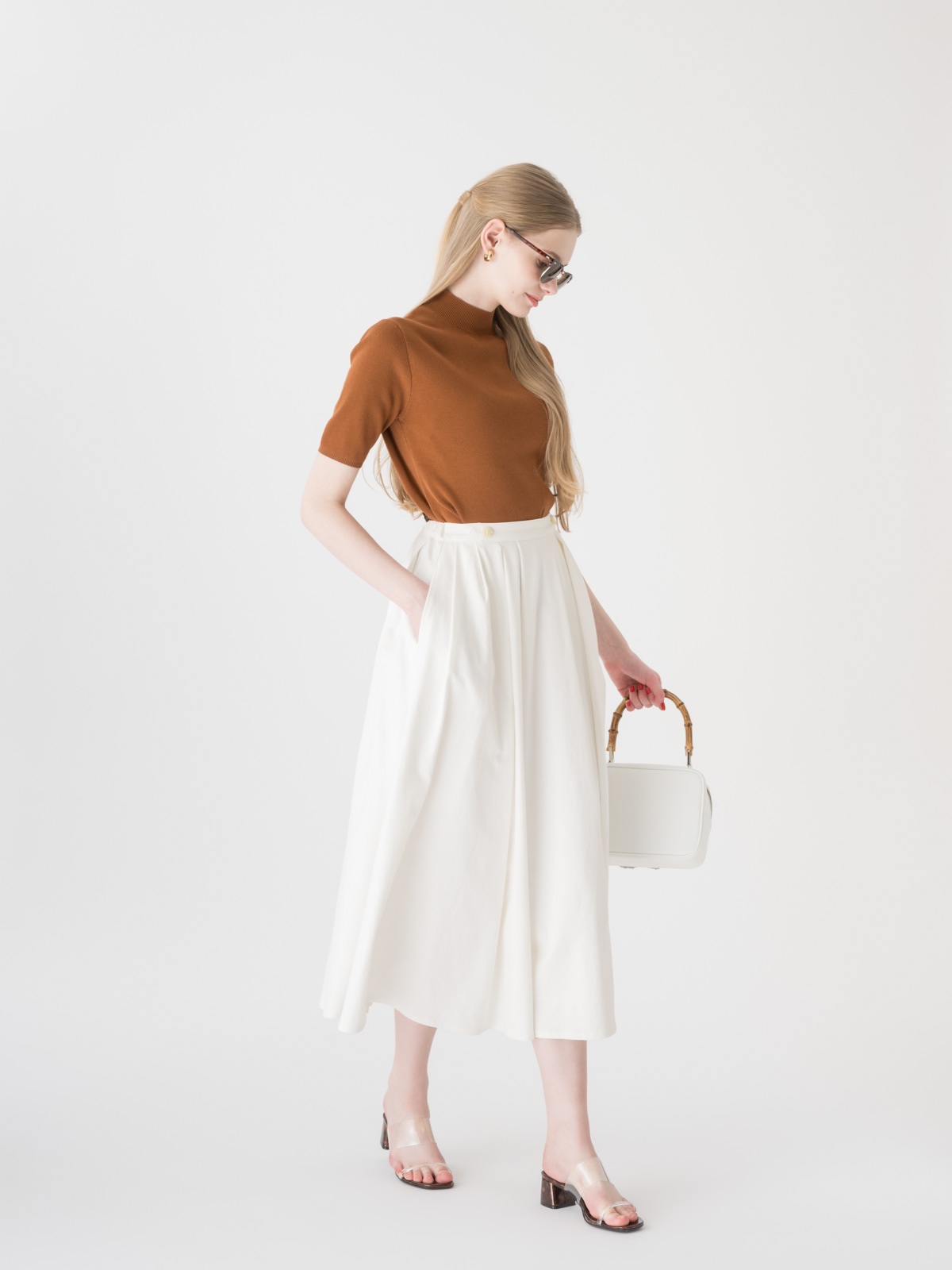 Tsuru by Mariko Oikawa 新作半袖ニット Léotard