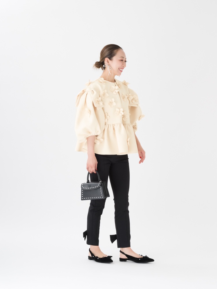 TSURU By MARIKO OIKAWA  Ginny リボン　パンツ　36 TSURU By MARIKO OIKAWA Ginny リボンパンツ36