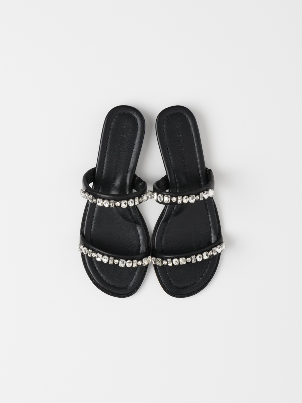 TSURU by MARIKO OIKAWA サンダル 34 ベロア黒　2回使用 TSURU by Mariko Oikawa（ツルバイマリコオイカワ） サンダル 「WEB