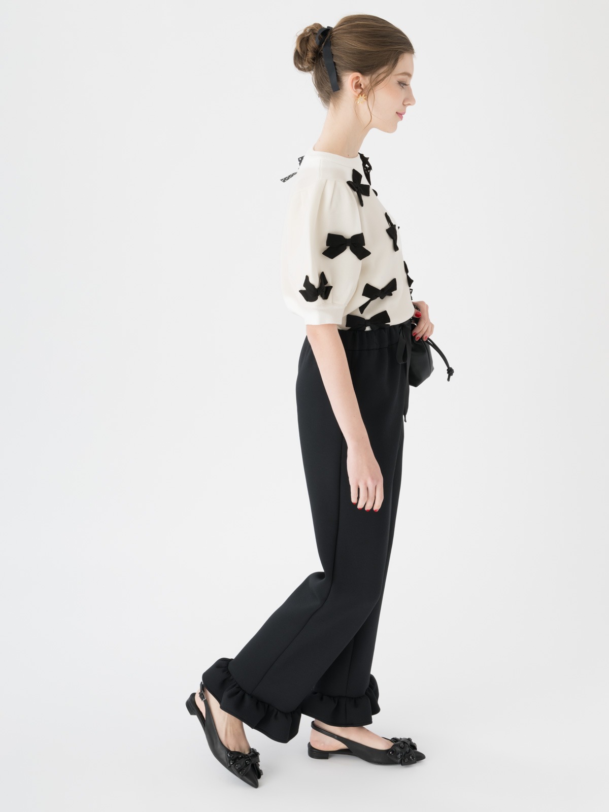 未使用　tsuru by mariko oikawa ベロア　リボン　35 TSURU by Mariko Oikawa - 未使用 tsuru by mariko oikawa