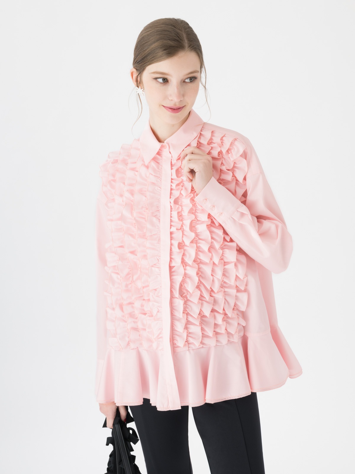 トップス tsuru by mariko oikawa Lilibet PINK 25SS Voler | TSURU By MARIKO OIKAWA (Women)/ツル バイ マリコ